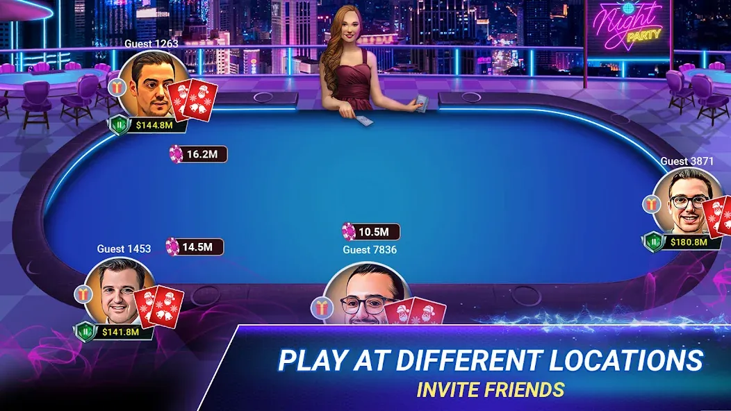 Мод Poker Zmist - Offline & Online — Безлимитные фишки и открытые столы, скачать APK — скриншот 1 Мод Poker Zmist - Offline & Online — Безлимитные фишки и открытые столы, скачать APK — скриншот 1
