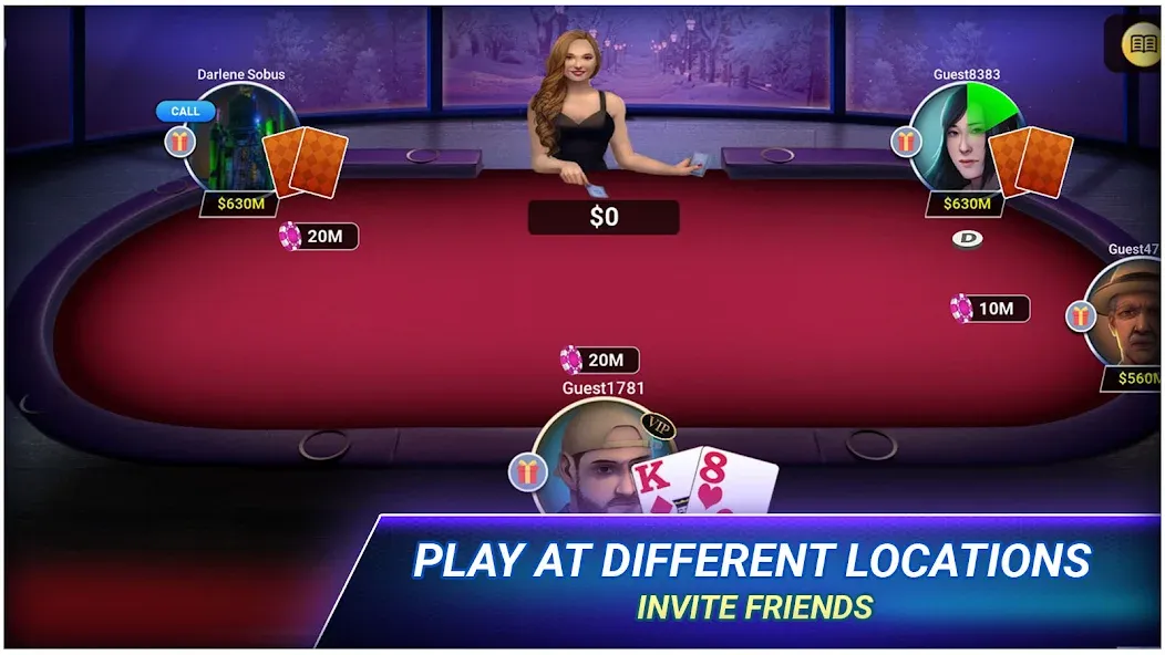 Скачать Poker Texas Holdem мод — Безлимитные фишки и бонусы — скриншот 3 Скачать Poker Texas Holdem мод — Безлимитные фишки и бонусы — скриншот 3