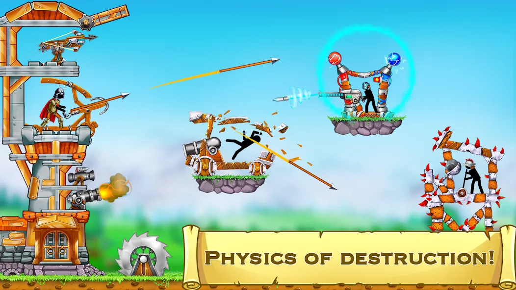 The Catapult 2 : bone masters (Мод: Безлимитные монеты и усиленная катапульта) — скачать на Андроид — скриншот 5