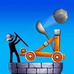 The Catapult 2 : bone masters (Мод: Безлимитные монеты и усиленная катапульта) — скачать на Андроид