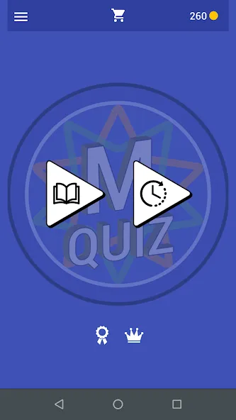 Скачать M Quiz на Андроид с модом — Открыты все вопросы и темы — скриншот 1
