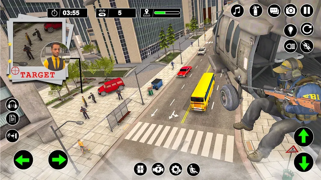 Police Helicopter Chase Game взломанный APK — Безлимитные деньги и всё открыто — скриншот 2 Police Helicopter Chase Game взломанный APK — Безлимитные деньги и всё открыто — скриншот 2