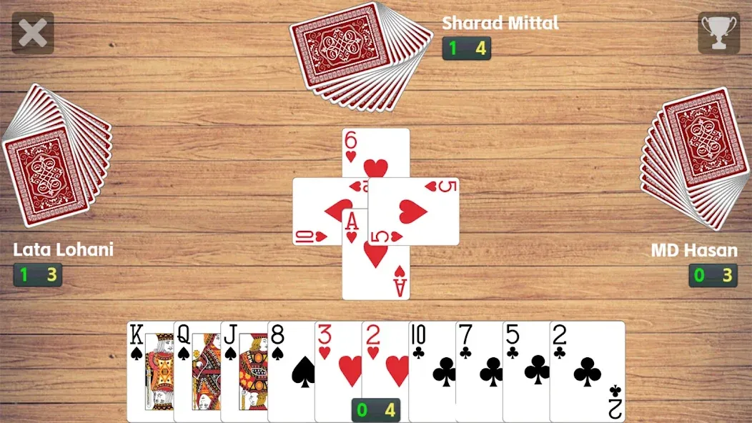 Скачать Callbreak League - Card Game на Андроид с модом — Без рекламы и безлимитные монеты — скриншот 1