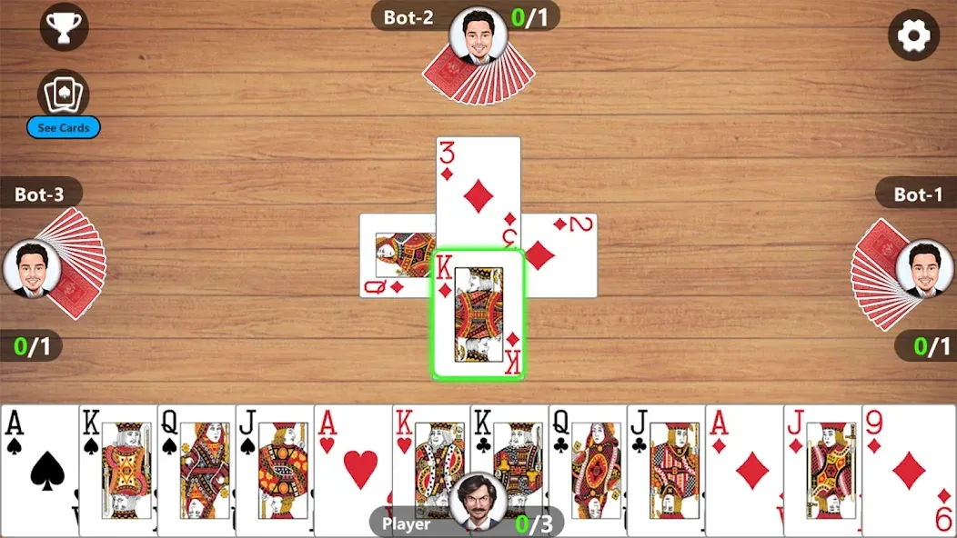 Скачать Callbreak Master 3 - Card Game Mod APK — Без рекламы и подсказки — скриншот 2
