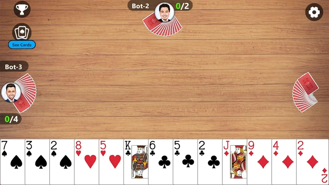 Скачать Callbreak Master 3 - Card Game Mod APK — Без рекламы и подсказки — скриншот 4
