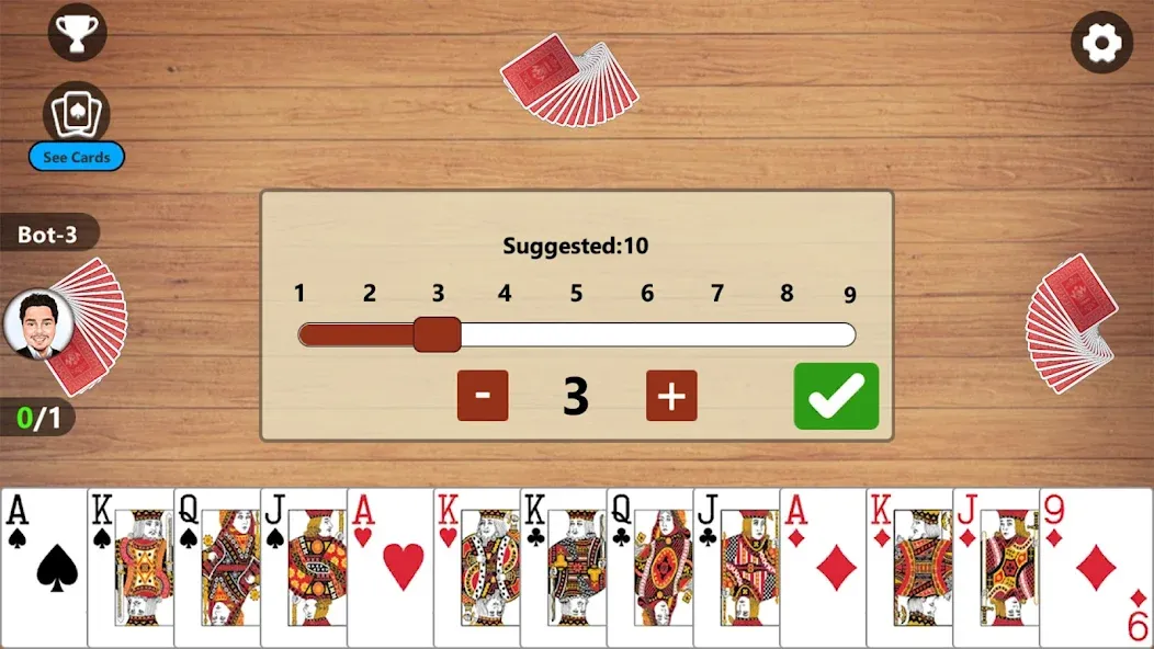 Скачать Callbreak Master 3 - Card Game Mod APK — Без рекламы и подсказки — скриншот 5