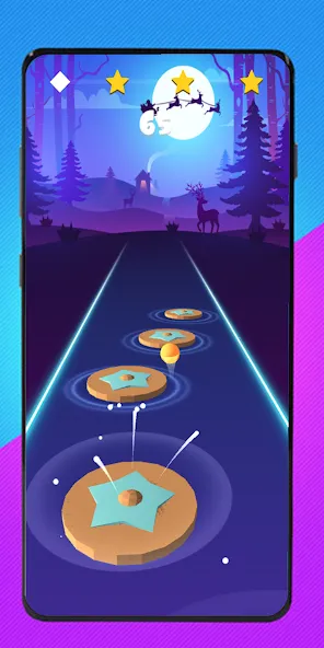 Скачать взлом Cartoon cat - Hop tiles rush — Без рекламы и все уровни — скриншот 3