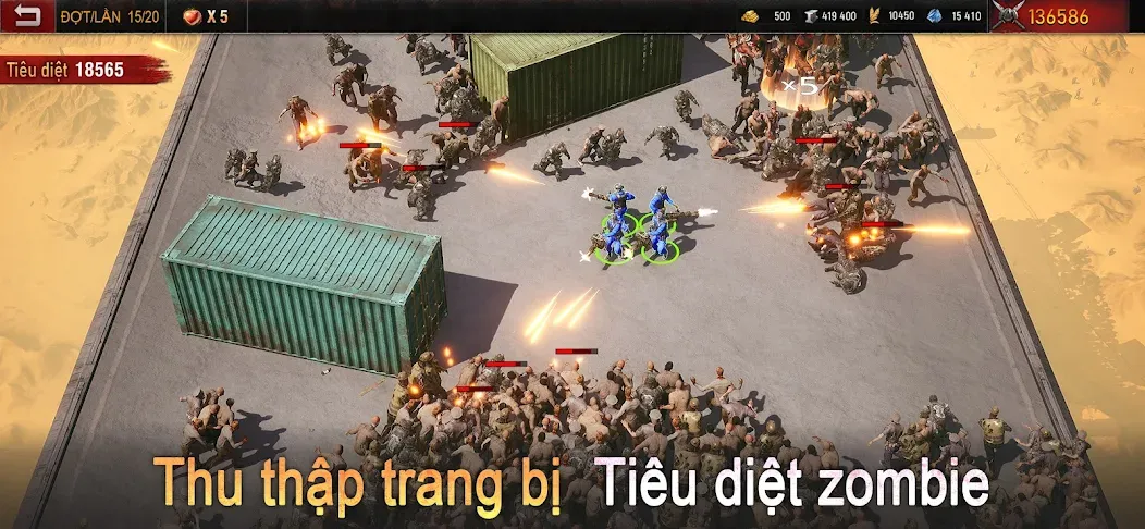 Binh Đoàn Z — Неограниченные ресурсы и мощное оружие, скачать мод APK — скриншот 1