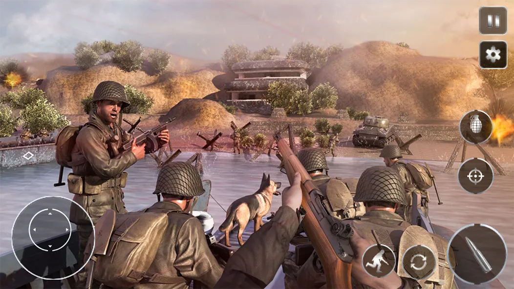 Мод Call Of Courage : WW2 Shooting — Безлимитные боеприпасы и здоровье, скачать APK — скриншот 1 Мод Call Of Courage : WW2 Shooting — Безлимитные боеприпасы и здоровье, скачать APK — скриншот 1