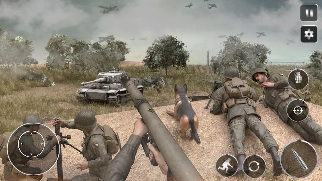 Мод Call Of Courage : WW2 Shooting — Безлимитные боеприпасы и здоровье, скачать APK — скриншот 3 Мод Call Of Courage : WW2 Shooting — Безлимитные боеприпасы и здоровье, скачать APK — скриншот 3