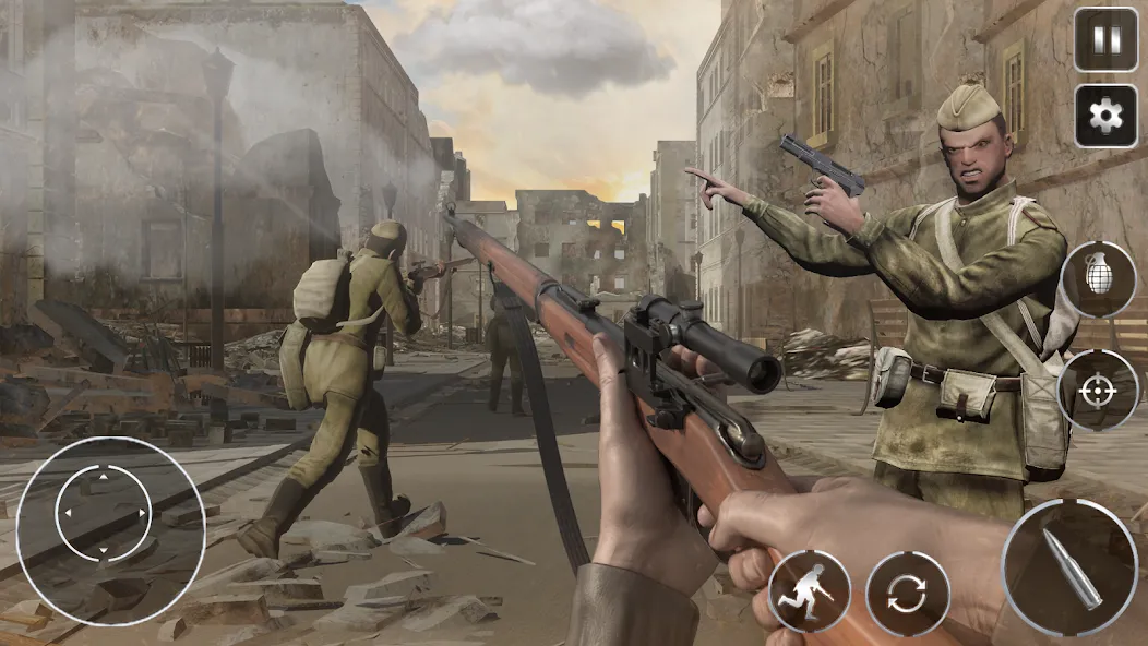 Мод Call Of Courage : WW2 Shooting — Безлимитные боеприпасы и здоровье, скачать APK — скриншот 5 Мод Call Of Courage : WW2 Shooting — Безлимитные боеприпасы и здоровье, скачать APK — скриншот 5