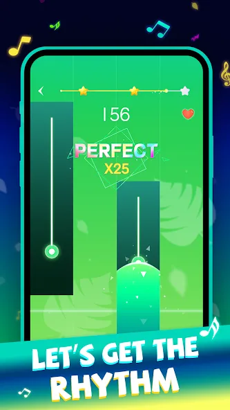 Скачать Beat Piano Dance:music game мод — Новые песни и открыты все уровни — скриншот 3