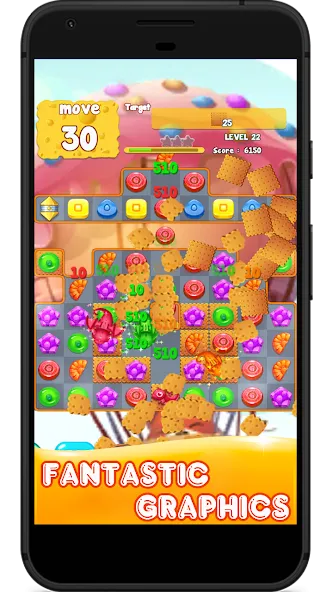 Candy 2024-Candy Match 3 Game на телефон — скачать мод: Безлимитные жизни и подсказки — скриншот 5 Candy 2024-Candy Match 3 Game на телефон — скачать мод: Безлимитные жизни и подсказки — скриншот 5