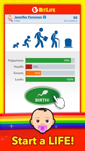 BitLife - Life Simulator — скачать мод: Безлимитные деньги и премиум функции — скриншот 1