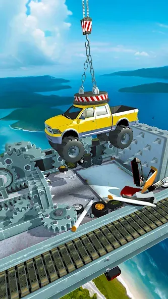 Car Crusher Kingdom бесплатно на Андроид — мод: Безлимитные деньги и все машины — скриншот 5 Car Crusher Kingdom бесплатно на Андроид — мод: Безлимитные деньги и все машины — скриншот 5