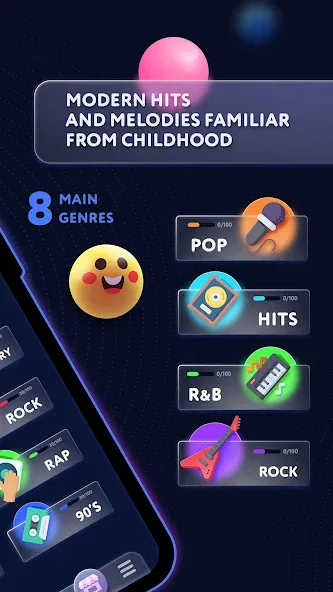 Music Robo Quiz — скачать мод: Безлимитные подсказки и жизни — скриншот 3