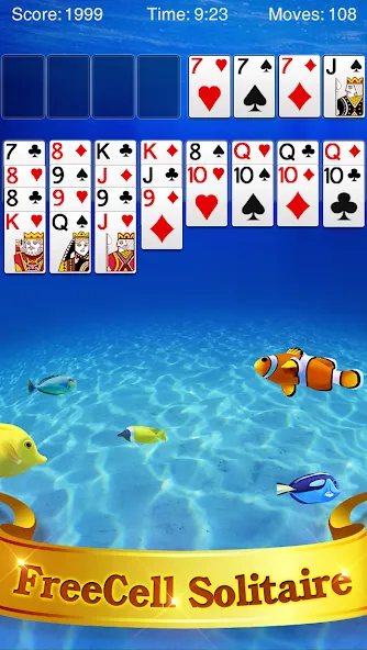 Скачать взлом FreeCell Solitaire — Безлимитные подсказки и отмена ходов — скриншот 1 Скачать взлом FreeCell Solitaire — Безлимитные подсказки и отмена ходов — скриншот 1