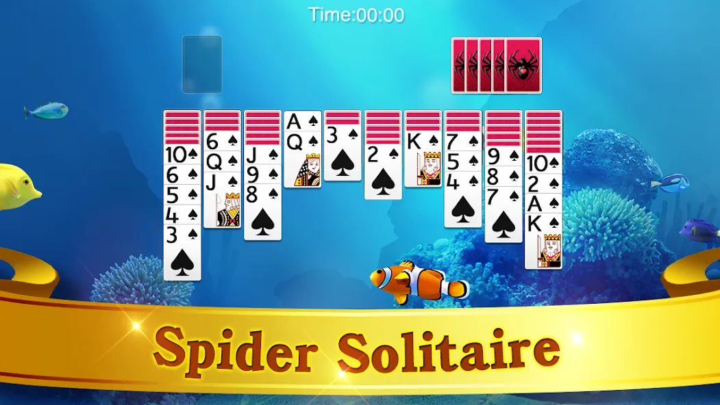 Spider Solitaire — скачать мод: Безлимитные подсказки и отмены ходов — скриншот 5 Spider Solitaire — скачать мод: Безлимитные подсказки и отмены ходов — скриншот 5