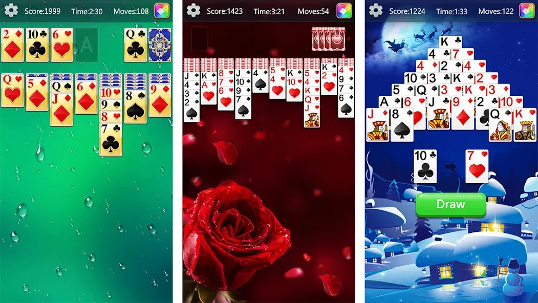 Solitaire Collection Fun взлом на Андроид — Без рекламы и бесконечные подсказки — скриншот 1 Solitaire Collection Fun взлом на Андроид — Без рекламы и бесконечные подсказки — скриншот 1