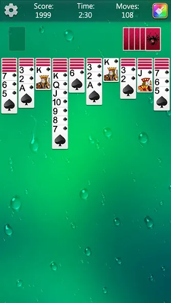 Spider Solitaire Fun бесплатно на Андроид — мод: Без рекламы и подсказки доступны — скриншот 4