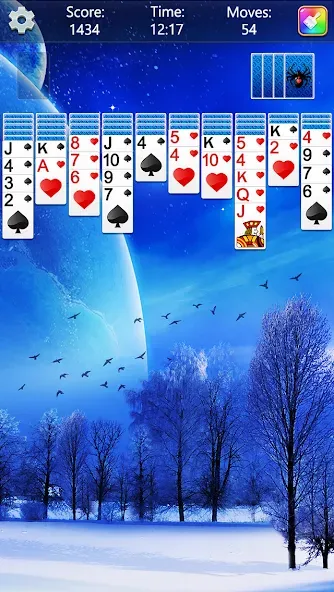 Spider Solitaire Fun бесплатно на Андроид — мод: Без рекламы и подсказки доступны — скриншот 5