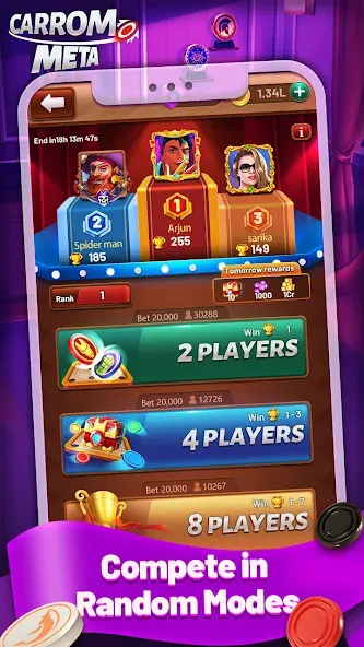 Скачать Carrom Meta-Board Disc Game бесплатно — Безлимитные монеты и все столы — скриншот 4 Скачать Carrom Meta-Board Disc Game бесплатно — Безлимитные монеты и все столы — скриншот 4