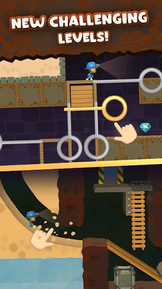 Mine Rescue: Gold Mining Games (Мод: Безлимитные деньги и алмазы) — скачать на Андроид — скриншот 1 Mine Rescue: Gold Mining Games (Мод: Безлимитные деньги и алмазы) — скачать на Андроид — скриншот 1