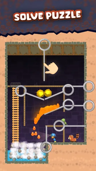 Mine Rescue: Gold Mining Games (Мод: Безлимитные деньги и алмазы) — скачать на Андроид — скриншот 4 Mine Rescue: Gold Mining Games (Мод: Безлимитные деньги и алмазы) — скачать на Андроид — скриншот 4