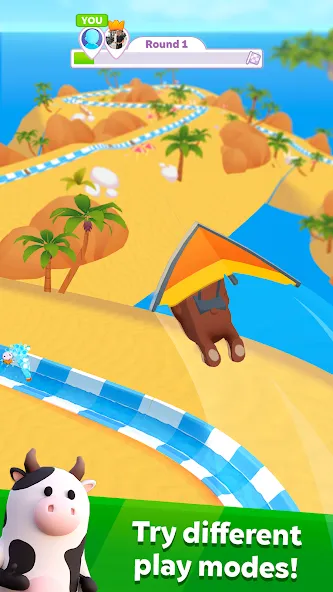 Скачать aquapark.io бесплатно — Безлимитные монеты и ускорение — скриншот 2