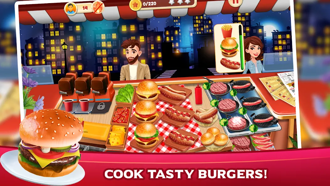 Скачать взлом Cooking Mastery: Kitchen games — Много монет и все рецепты — скриншот 1