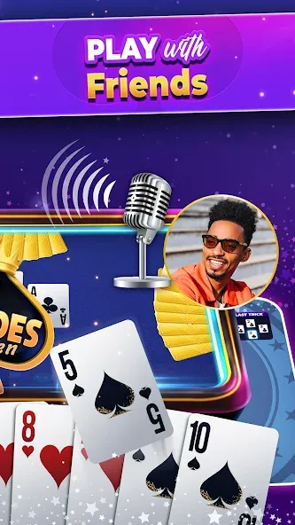 Скачать VIP Spades - Online Card Game Mod APK — Без рекламы и бесконечные монеты — скриншот 3