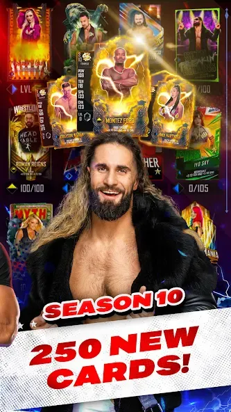 Скачать WWE SuperCard - Battle Cards на Андроид с модом — Безлимитные деньги и все карты — скриншот 2 Скачать WWE SuperCard - Battle Cards на Андроид с модом — Безлимитные деньги и все карты — скриншот 2