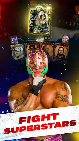 Скачать WWE SuperCard - Battle Cards на Андроид с модом — Безлимитные деньги и все карты — скриншот 4 Скачать WWE SuperCard - Battle Cards на Андроид с модом — Безлимитные деньги и все карты — скриншот 4