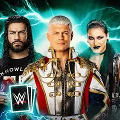 Скачать WWE SuperCard - Battle Cards на Андроид с модом — Безлимитные деньги и все карты
