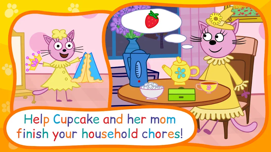 Скачать Kid-E-Cats: Bedtime Stories последней версии — Разблокированы все сказки и персонажи — скриншот 3