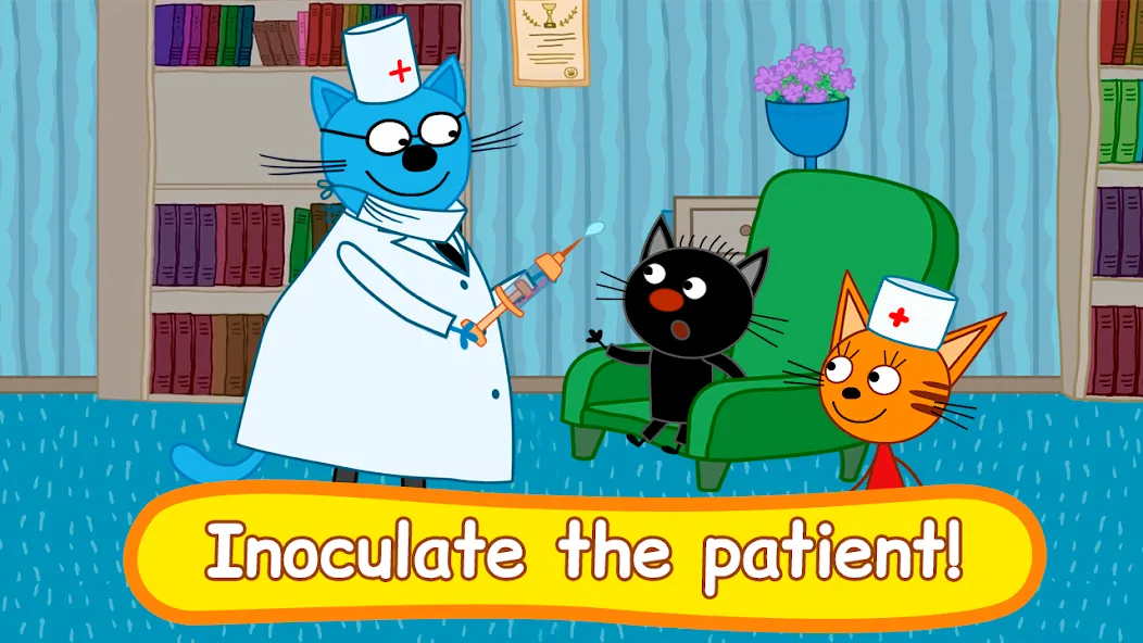 Kid-E-Cats: Animal hospital — взломанная версия, Безлимитные деньги и все питомцы открыты — скриншот 5 Kid-E-Cats: Animal hospital — взломанная версия, Безлимитные деньги и все питомцы открыты — скриншот 5