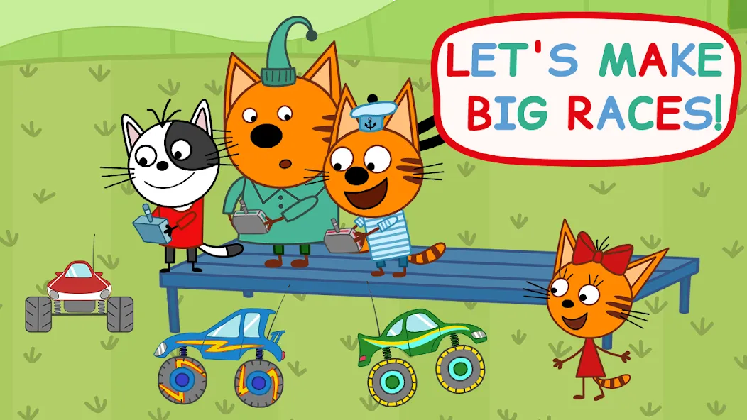 Kid-E-Cats: Kids Monster Truck — взломанная версия, Безлимитные деньги и все машины открыты — скриншот 1