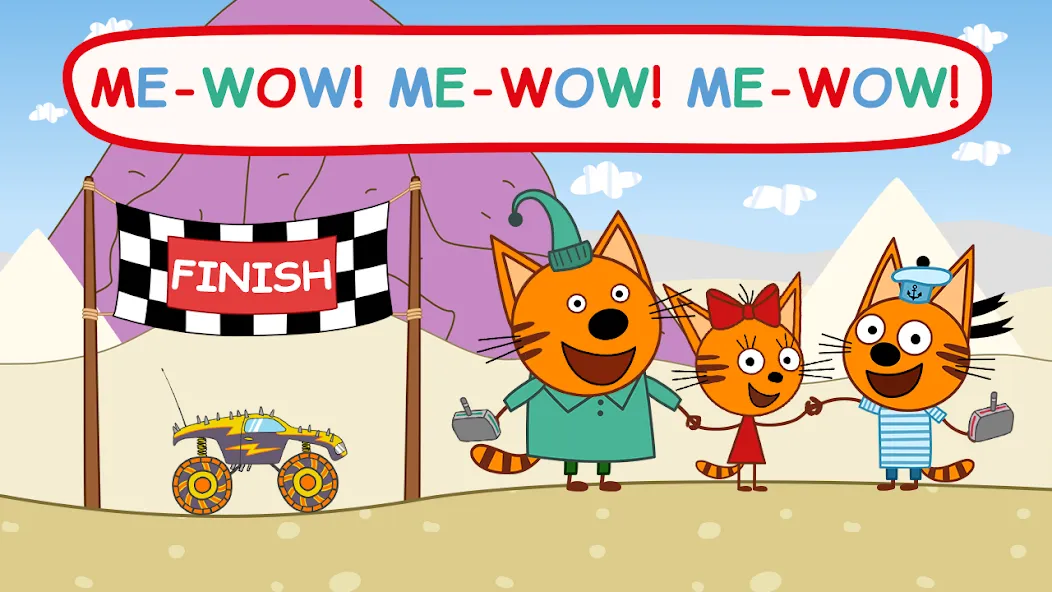 Kid-E-Cats: Kids Monster Truck — взломанная версия, Безлимитные деньги и все машины открыты — скриншот 4