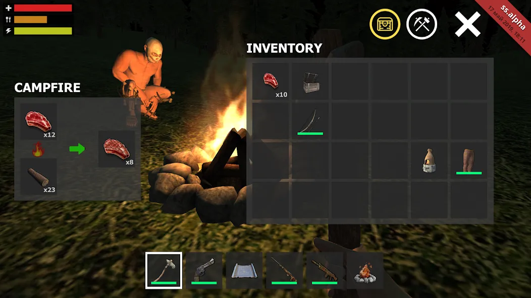 Survival Simulator — Много ресурсов и нет голода, скачать мод APK — скриншот 2 Survival Simulator — Много ресурсов и нет голода, скачать мод APK — скриншот 2