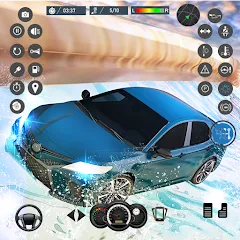 Скачать Water Slide Car Race games Mod APK — Без рекламы и все машины открыты