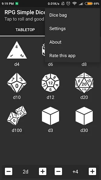 Скачать RPG Simple Dice последней версии — Бесконечные броски и все кубики — скриншот 4 Скачать RPG Simple Dice последней версии — Бесконечные броски и все кубики — скриншот 4
