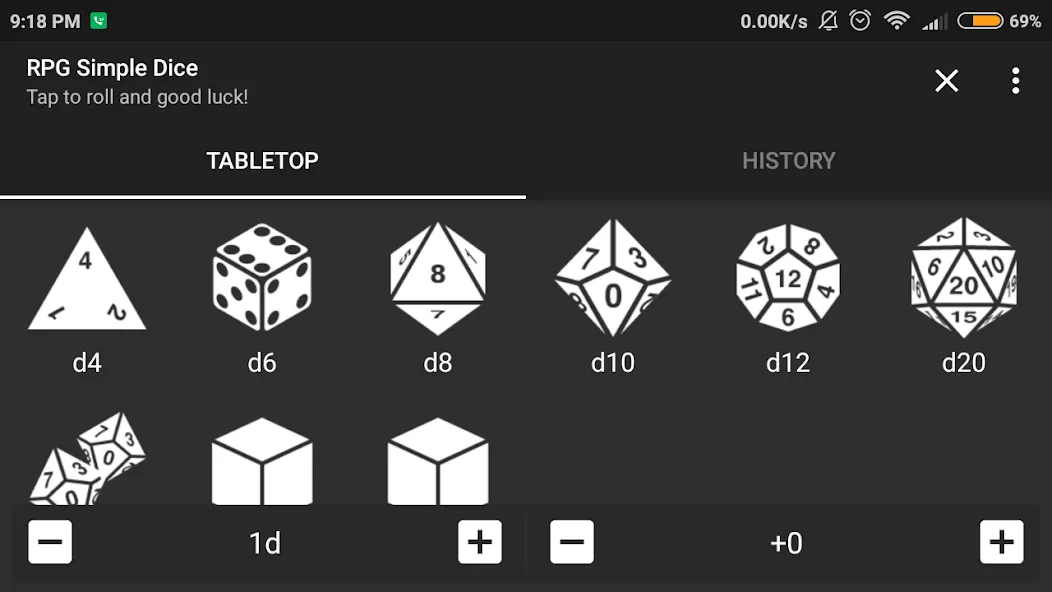 Скачать RPG Simple Dice последней версии — Бесконечные броски и все кубики — скриншот 5 Скачать RPG Simple Dice последней версии — Бесконечные броски и все кубики — скриншот 5