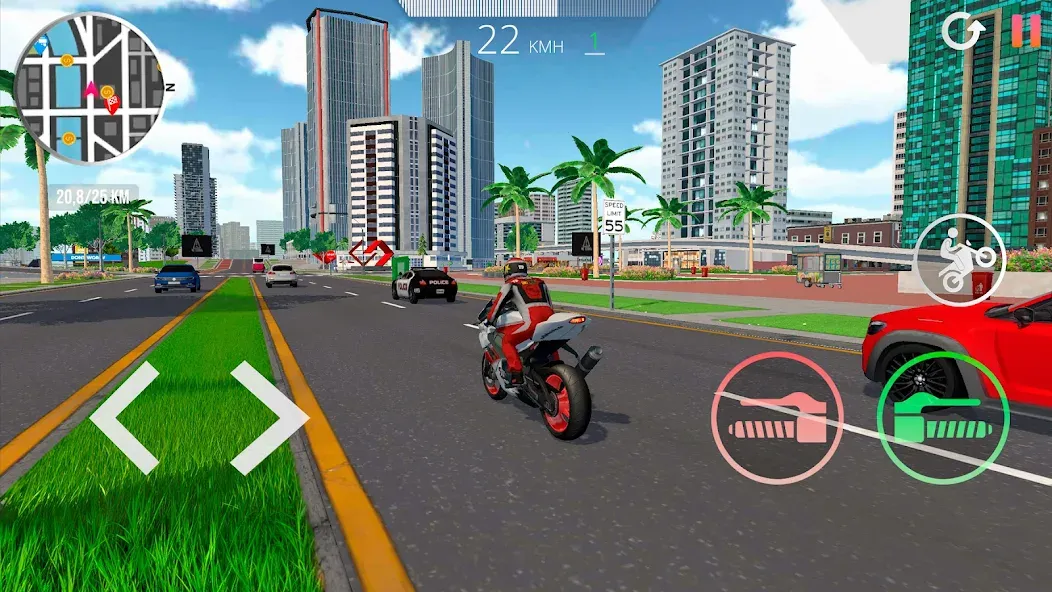 Motorcycle Real Simulator MOD APK скачать на Андроид — Безлимитные деньги и топливо — скриншот 4 Motorcycle Real Simulator MOD APK скачать на Андроид — Безлимитные деньги и топливо — скриншот 4