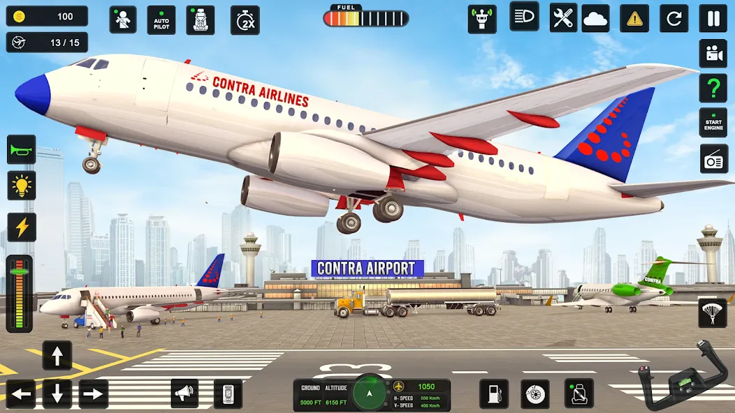 City Pilot Cargo Plane Games MOD APK: Без рекламы и много денег — скриншот 4 City Pilot Cargo Plane Games MOD APK: Без рекламы и много денег — скриншот 4