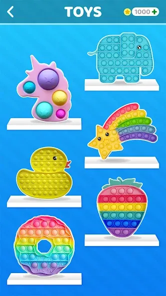 Pop it: Puppet Antistress Game взломанный APK — Без рекламы и все скины открыты — скриншот 2
