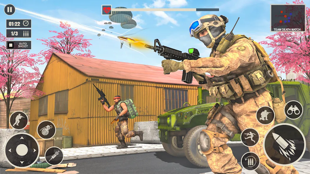 Скачать Offline War Shooting Games 3D — Безлимитные патроны и оружие — скриншот 1 Скачать Offline War Shooting Games 3D — Безлимитные патроны и оружие — скриншот 1