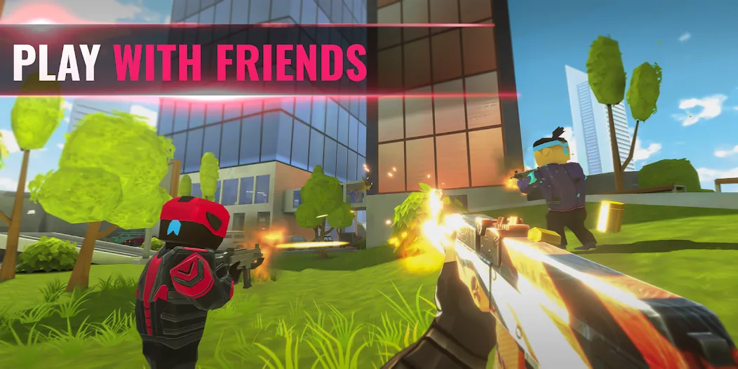 Tactic Shot: FPS Action 4v4 взломанный APK — Безлимитные патроны и здоровье — скриншот 1