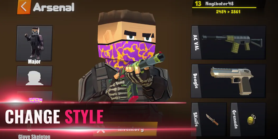 Tactic Shot: FPS Action 4v4 взломанный APK — Безлимитные патроны и здоровье — скриншот 5