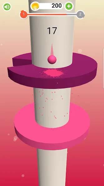 Мод Прыгун. Шарик прыгает ловко — Разблокированы все уровни, скачать APK — скриншот 4