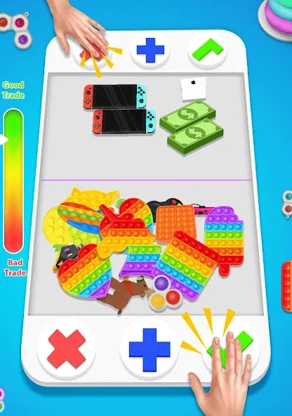 fidget trading: trade toys 3D мод на Андроид: Все игрушки разблокированы — скриншот 1 fidget trading: trade toys 3D мод на Андроид: Все игрушки разблокированы — скриншот 1